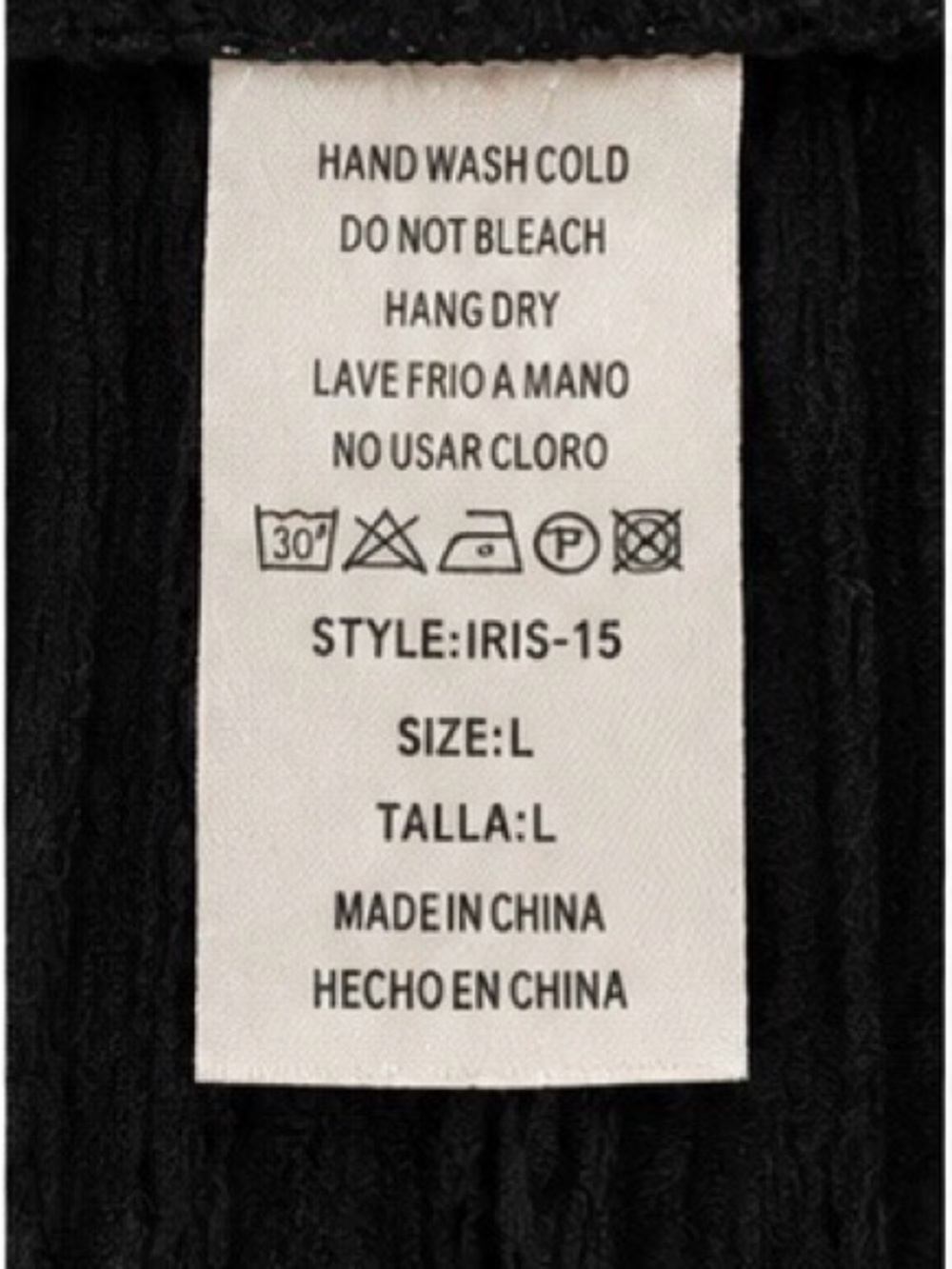 Love Poem Black Wide-Leg Pleated Pants - Picture 5 of 5